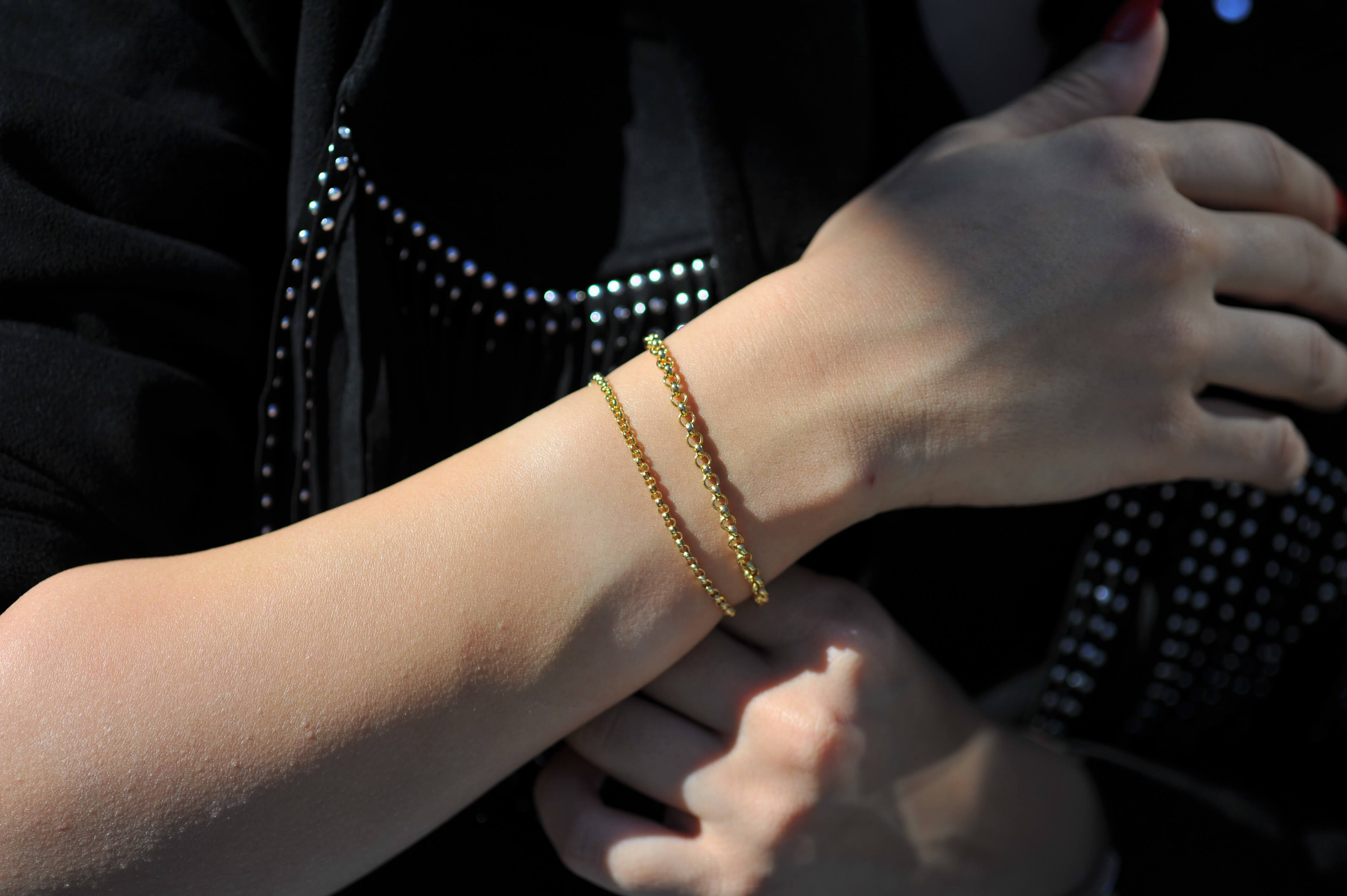 14k Gold Rolo Chain Bracelet